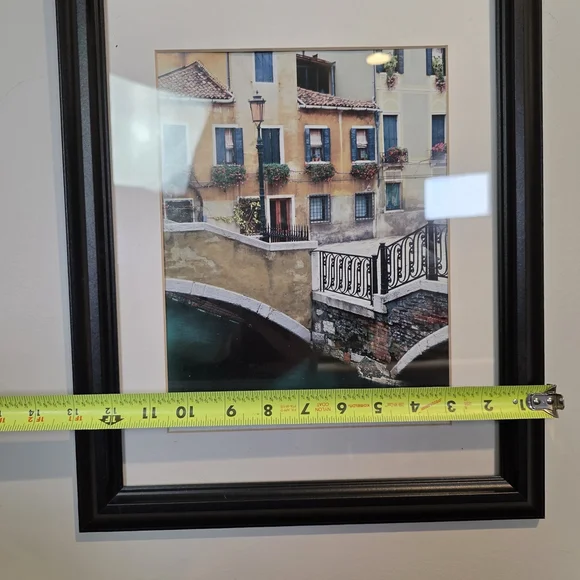 Framed Venice Canal Print "Where Bridges Meet" | Scanlans Travel Art 17" - Picture 12 of 13